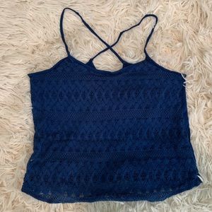 Hollister Tank with Geometric Lace